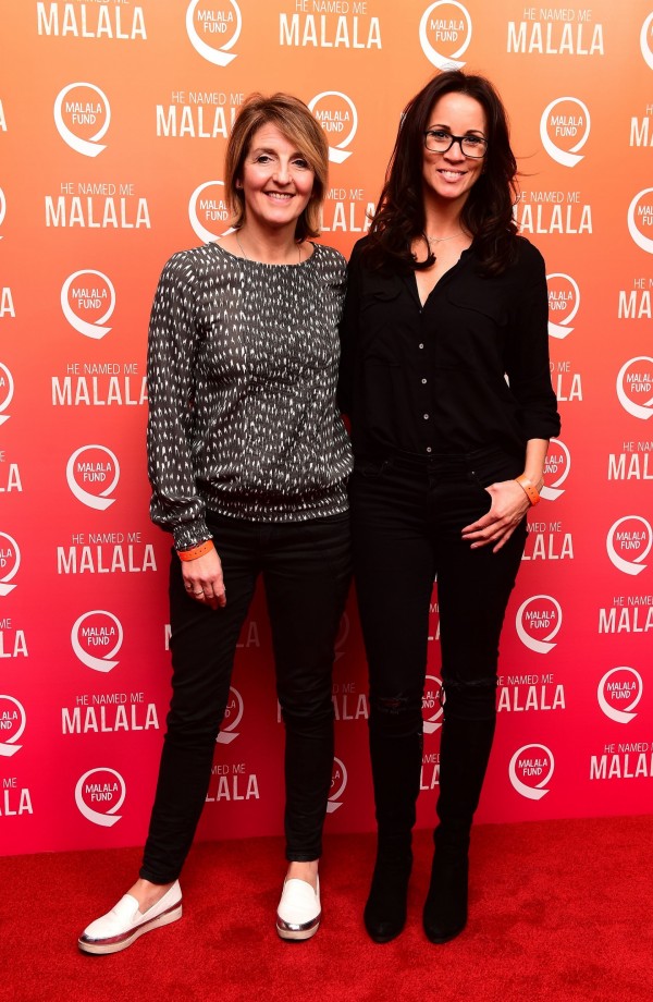 Kaye Adams and Andrea McLean (right)attending a special screening of He Named Me Malala in London.  (Ian West/PA Wire).