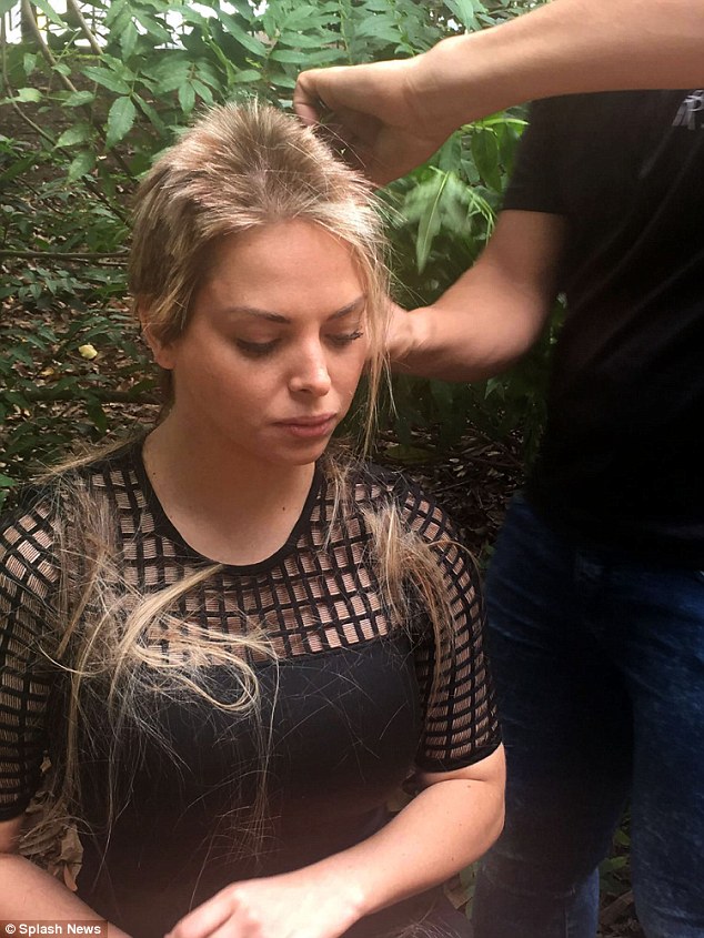 Awareness: The Brazilian beauty chopped off her long blonde locks to raise awareness of her condition. She told MailOnline she has a long list of operations she wants done before she dies