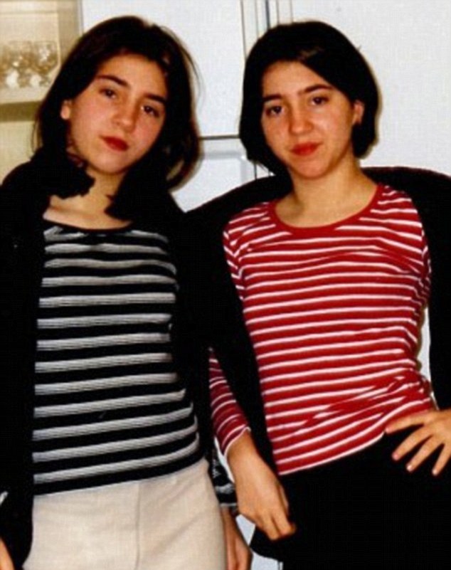 Back in the day: Before Lucy and Anna underwent extensive cosmetic enhancement, they were still difficult to tell apart